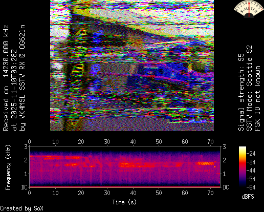 Last received SSTV image